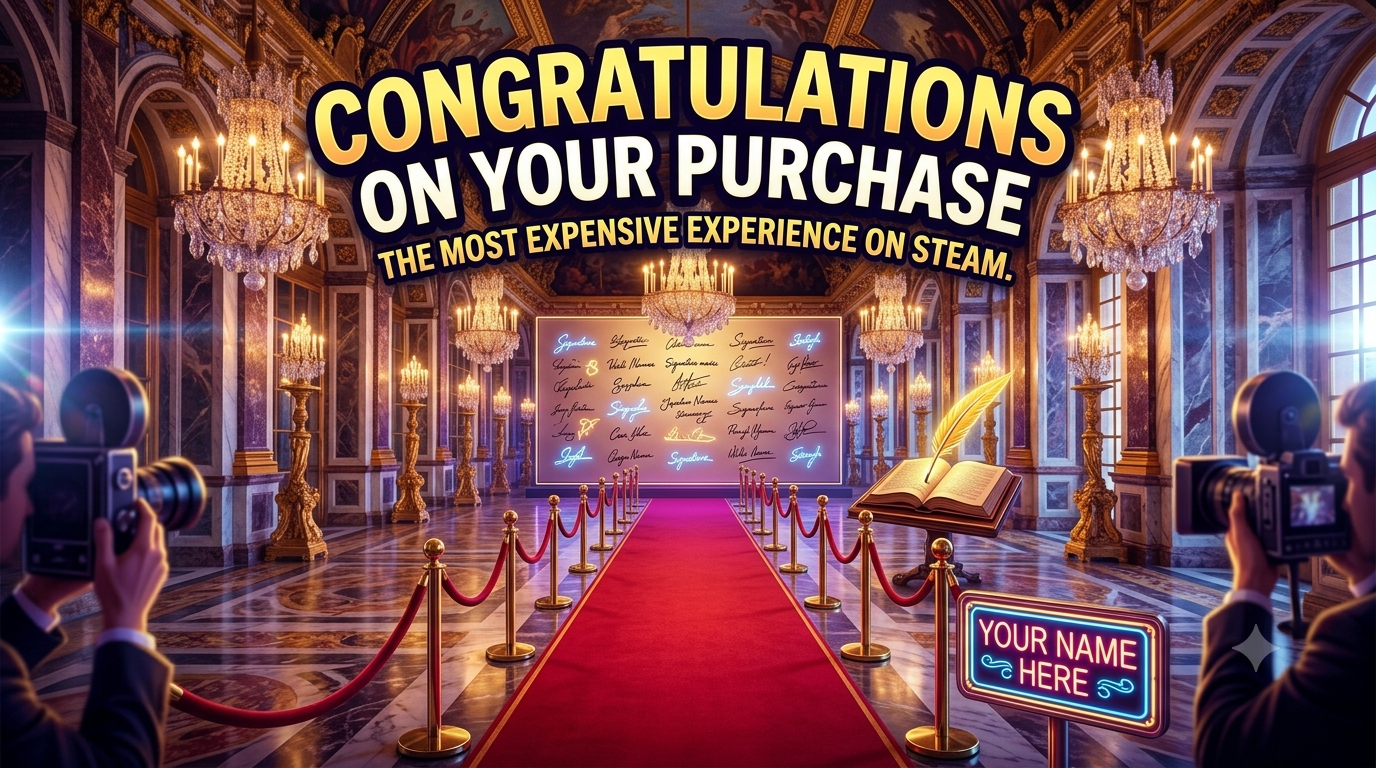 "Congratulations on your purchase " گران ترین بازی استیم معرفی شد!